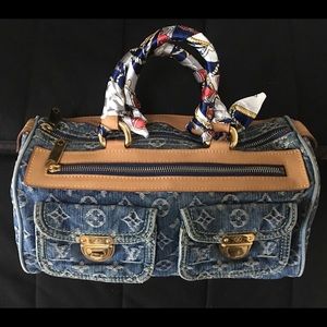 Authentic Louis Vuitton Denim Neo Speedy Handbag